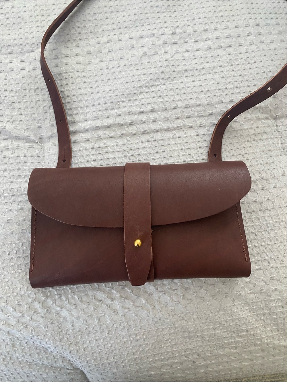 Classic Brown Leather Crossbody Bag